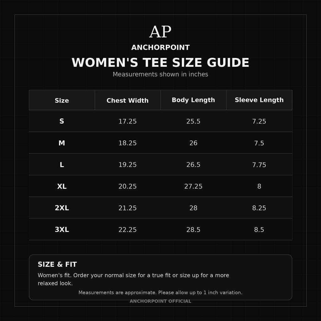 AnchorPoint Core Tee Women's Fit